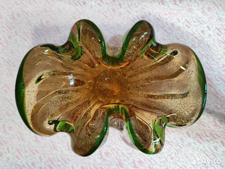 Пепельница Ваза Булегазо Многослойное Чешское