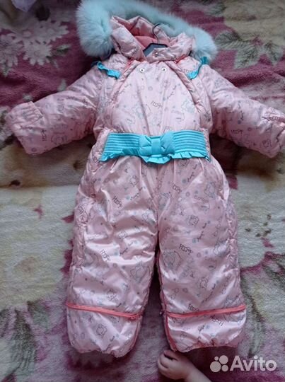 Зимний комбинезон для девочки 80