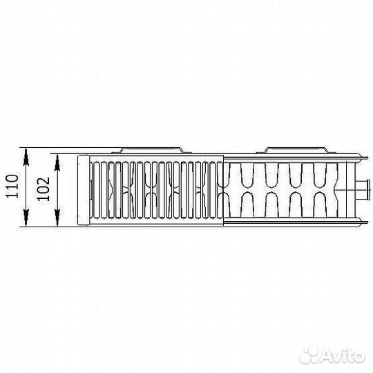 Радиатор стальной панельный axis 22 500 x 1300 Cla