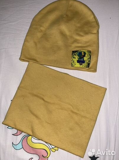 Комплект шапка и шарф снуд