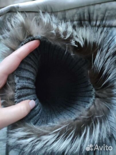 Меховая шапка на резинке