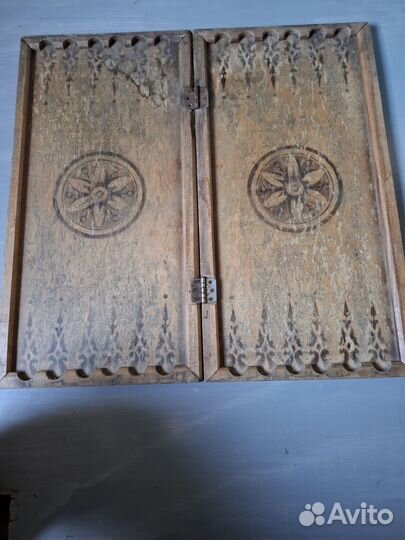 Доска деревянная для игры в шахматы, нарды