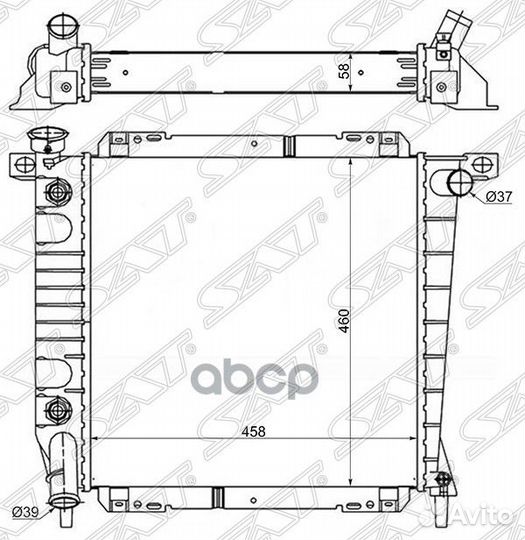 Радиатор Ford Explorer 90-94 FD0007-91 Sat