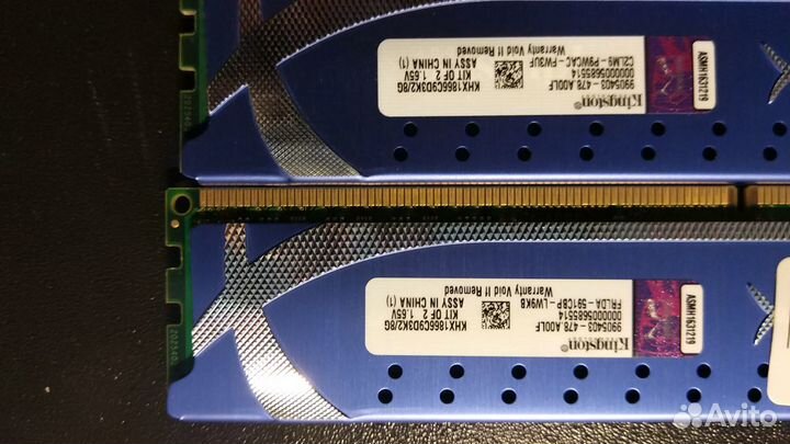Оперативная память Kingston DDR3 KHX1866C9D3K2/8G
