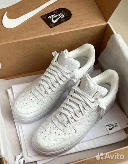 Louis Vuitton X Nike Air Force 1 Low Triple White