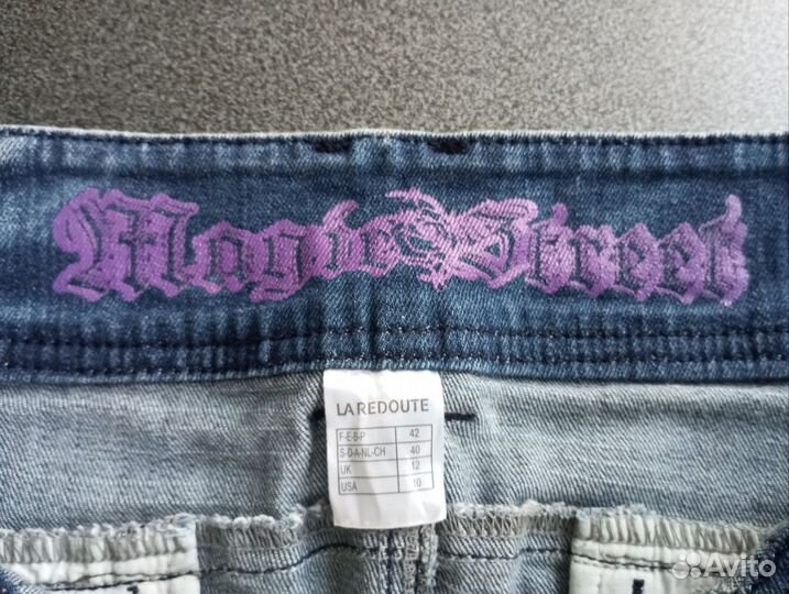 Джинсовая мини-юбка