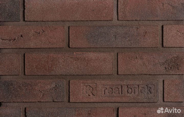 Фасадная плитка Real Brick Бордовый