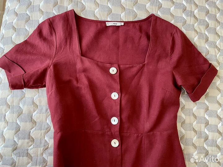 Платье лен Mango M