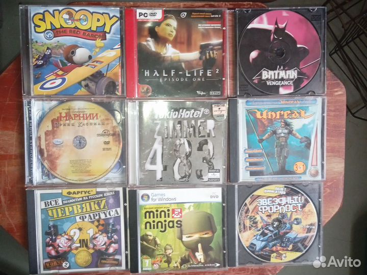 Компьютерная игра и фильмы для dvd и для пс 2