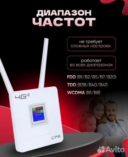 Wifi роутер 4g универсальный любая sim