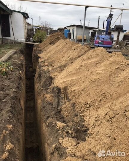 Услуги трактора экскаватора