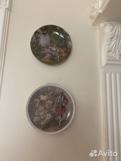 Тарелки настенные фарфор винтаж пара