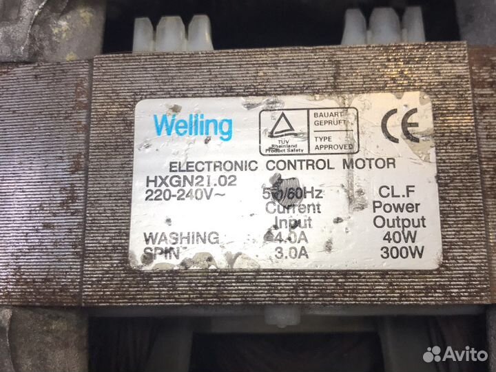 Мотор стиральной машины, колодка клемм 8+0+0