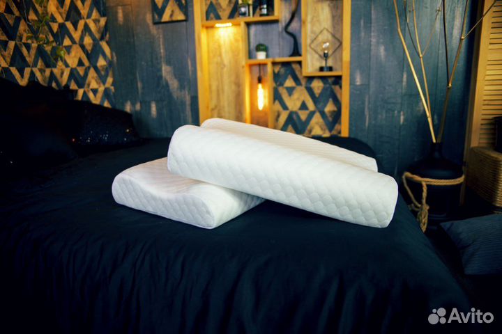 Подушка ортопедическая с валиками 60x40