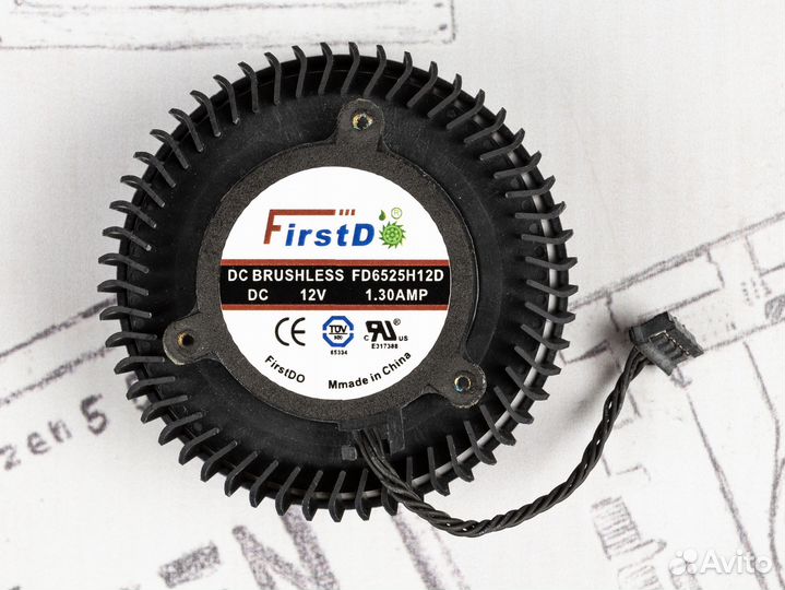 Вентилятор для видеокарты (Турбина) Asus GTX