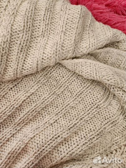 Женский шарф снуд белый