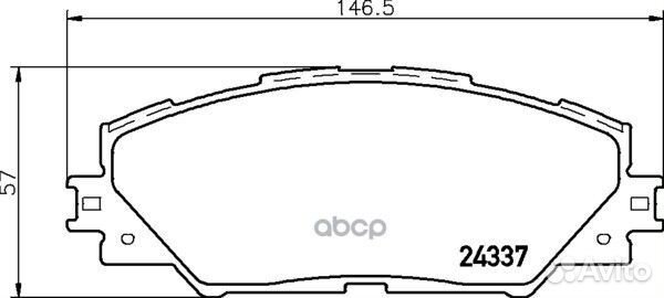 Колодки тормозные дисковые перед (PF-1530)