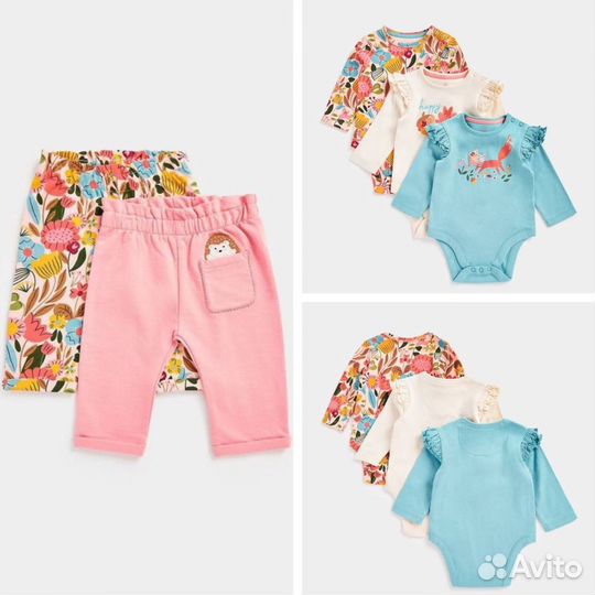 Комплект боди и штанишки mothercare 62,68,74,80