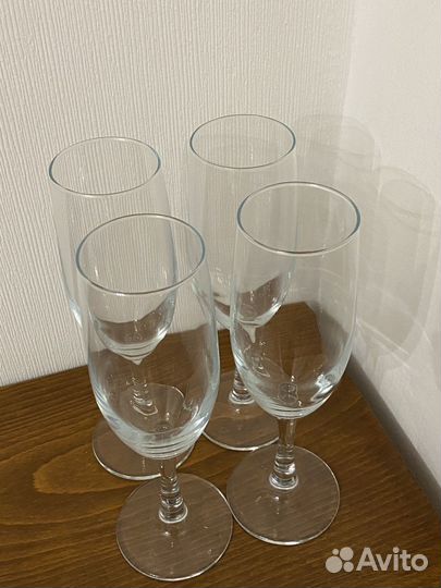 Бокалы фужеры для шампанского Pasabahce 4 штуки