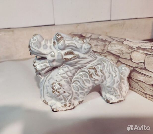 Статуэтка фигурка Дракон керамика