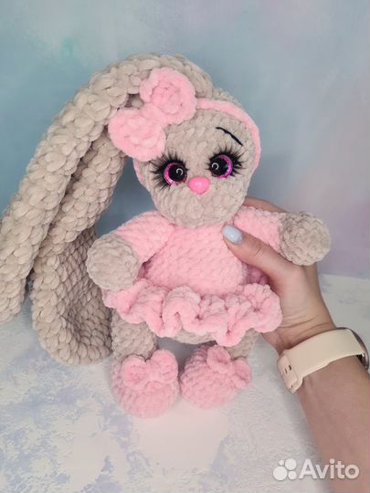 Плюшевый зайка мягкая игрушка