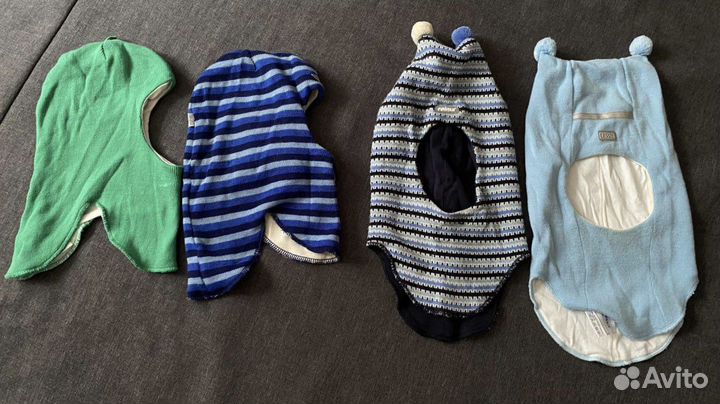 Шапки на мальчика 1-7 лет (48-54см)