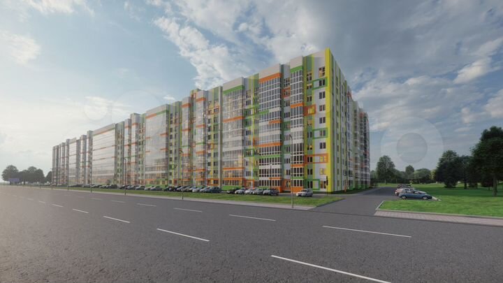 2-к. квартира, 51,2 м², 7/10 эт.
