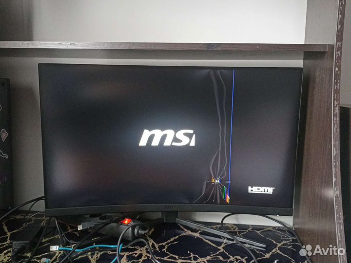 Монитор 165 гц MSI разбит