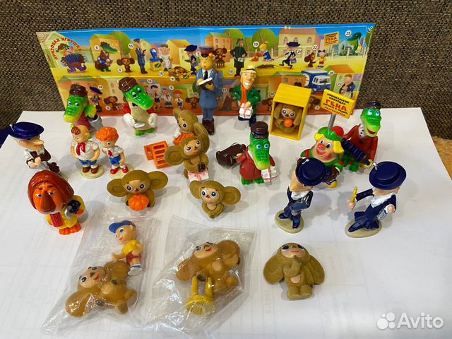 Kinder ландрин Чебурашка и крокодил Гена