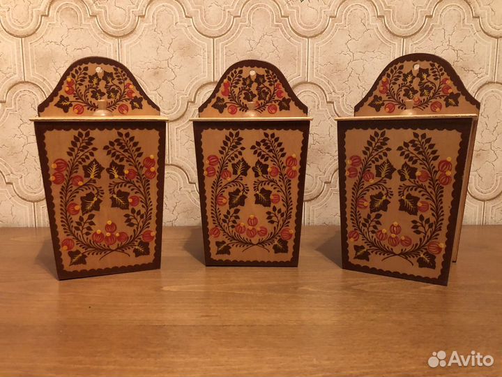 Солонка настенная деревянная СССР