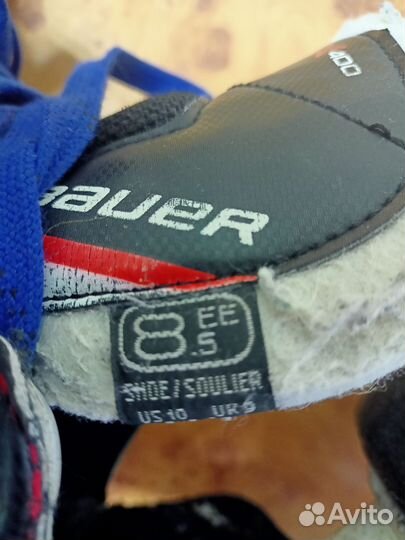 Хоккейные коньки bauer размер 8.5