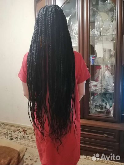 Парик афрокосички и парик русый