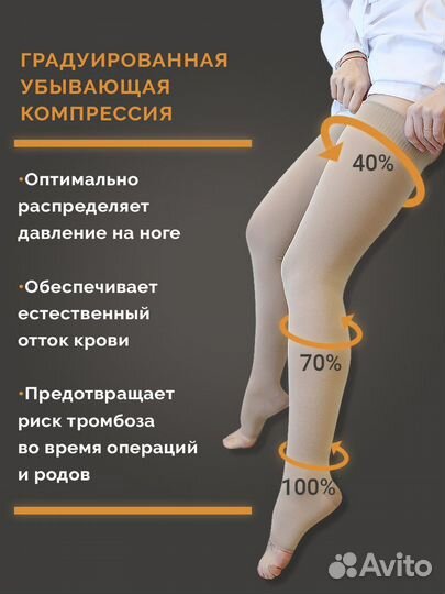 Компрессионные чулки 2 класс размер №-5 и 6