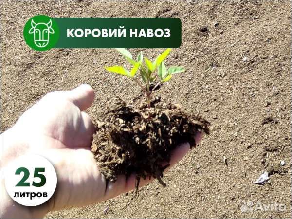 Навоз коровий удобрение 25 л
