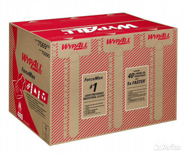 7569 Нетканый протирочный материал WypAll ForceMax