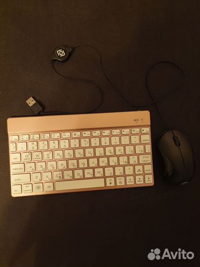 Беспроводная клавиатура + проводная мышь