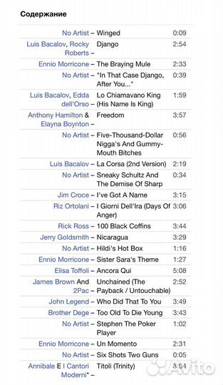 OST «Django Unchained» V/A CD Germany