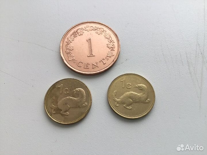 Монеты Исландии, Мальты и Ирландии