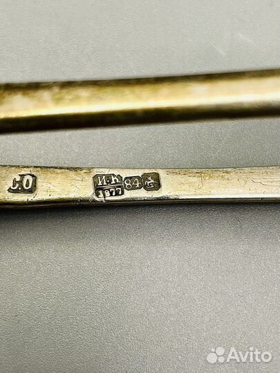 Щипчики для сахара серебро 84 проба