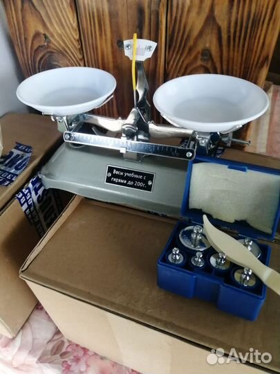 Весы учебные с гирями