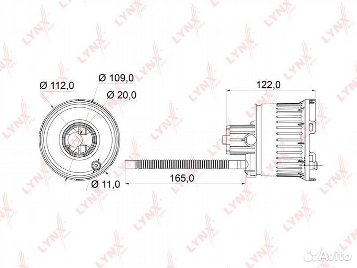 Фильтр топливный (Тонкой очистки) LF964M lynxauto