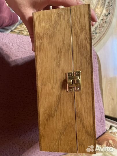 Деревянная коробка от коньяка