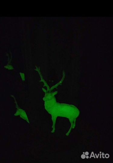 Винтажный фосфорный олень