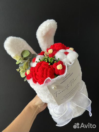 Букет на подарок с гирляндой