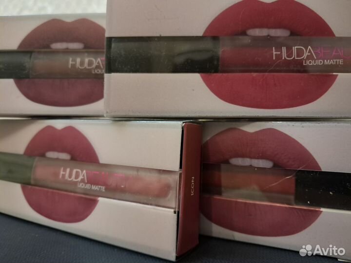 Huda beauty помада жидкая набор для женщин 4 шт