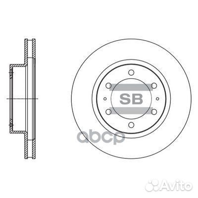 Диск тормозной SD4098 Sangsin brake