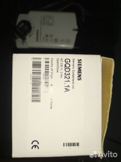 Siemens привод воздушной заслонки GQD321.1A,2Н*м