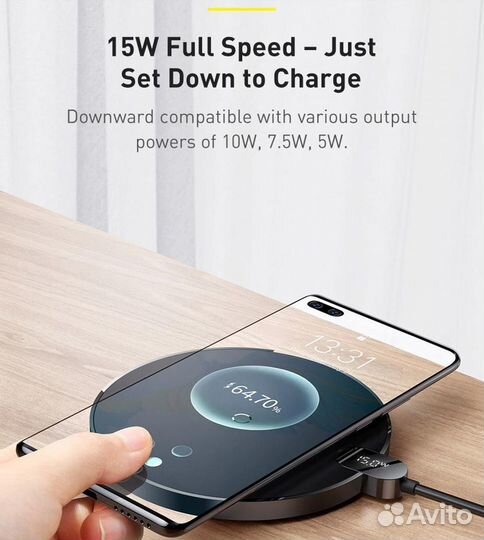 Беспроводная Зарядка Baseus 15W второго поколения