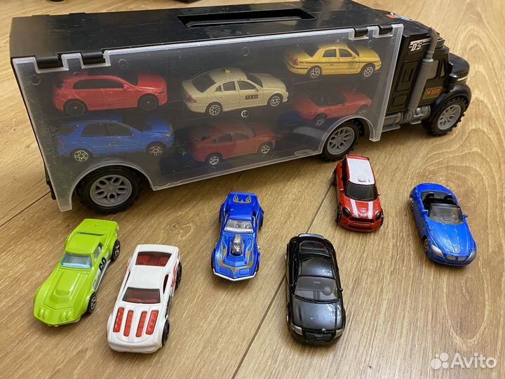 Модельки авто с грузовиком