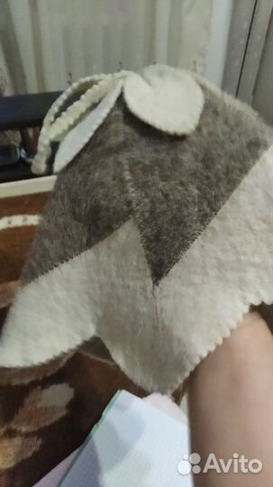 Шапка для бани овчина